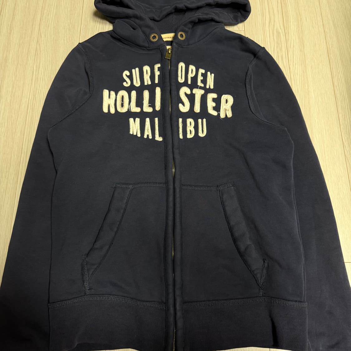 홀리스터 네이비 후드집업 m 상품이미지2