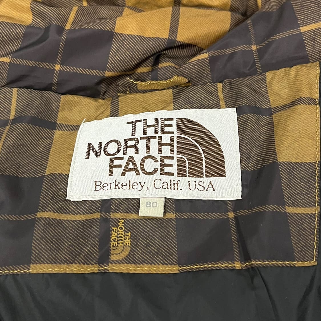 노스페이스 체크 카라 숏패딩 80 상품이미지5