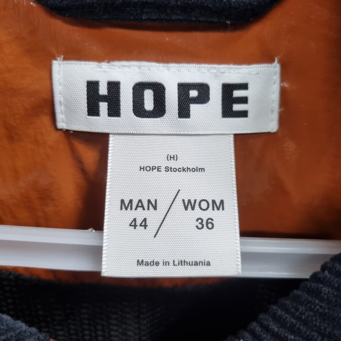 HOPE 오렌지색 남녀공용 바람막이 상품이미지4