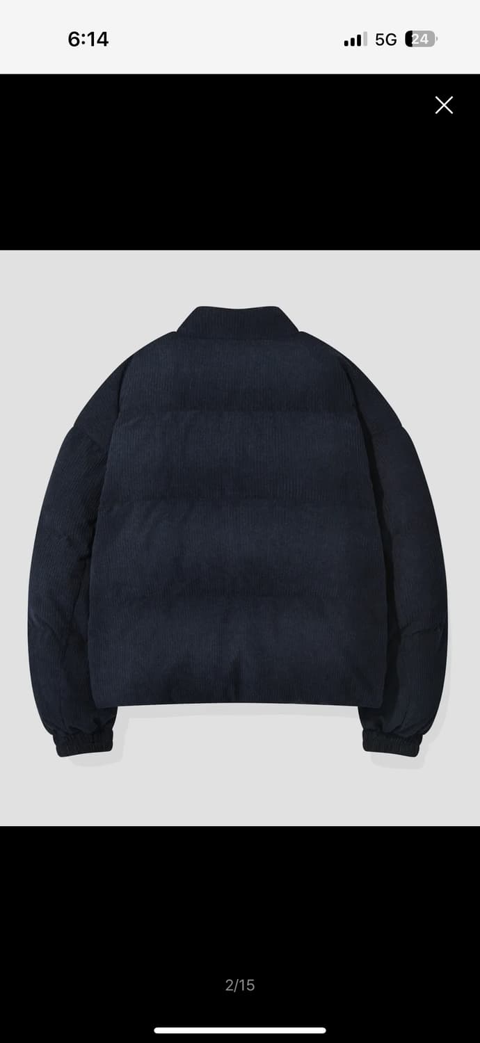 키뮤어 코듀로이 패딩 XL 상품이미지2