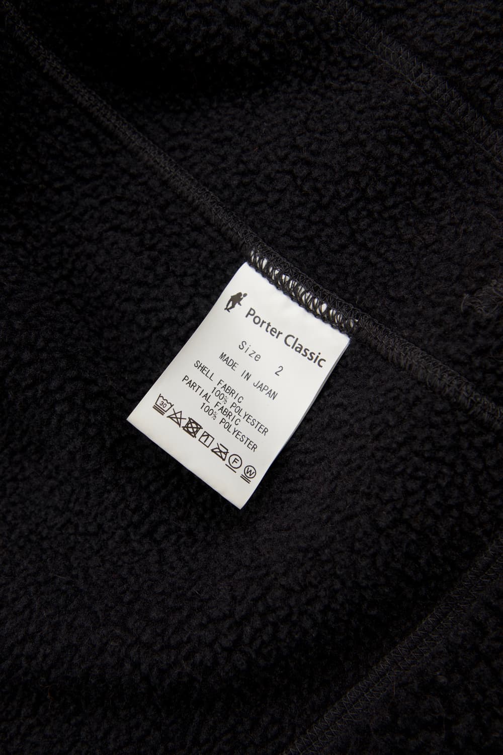 Porter Classic 플리스 집 가디건 블랙 상품이미지8