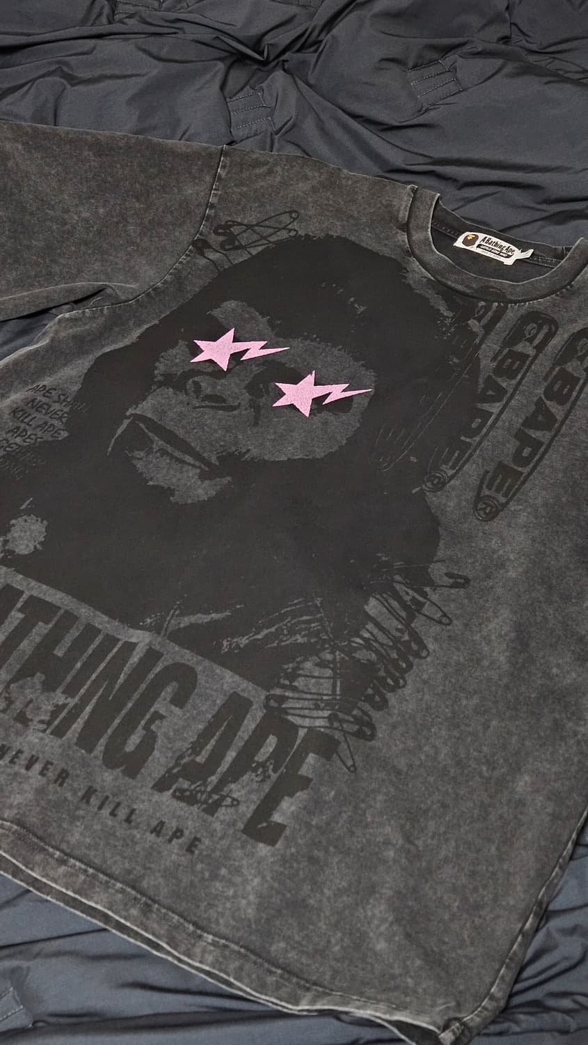 [희귀매물, 새상품] 가먼트 다이 멀티 로고 릴렉스드 핏 티셔츠 상품이미지2