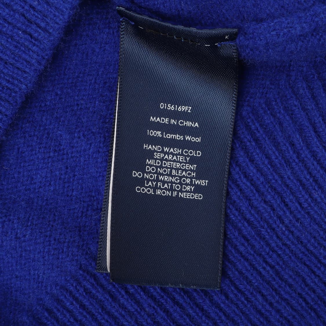 폴로 랄프로렌 블루 울 브이넥 니트 상품이미지9