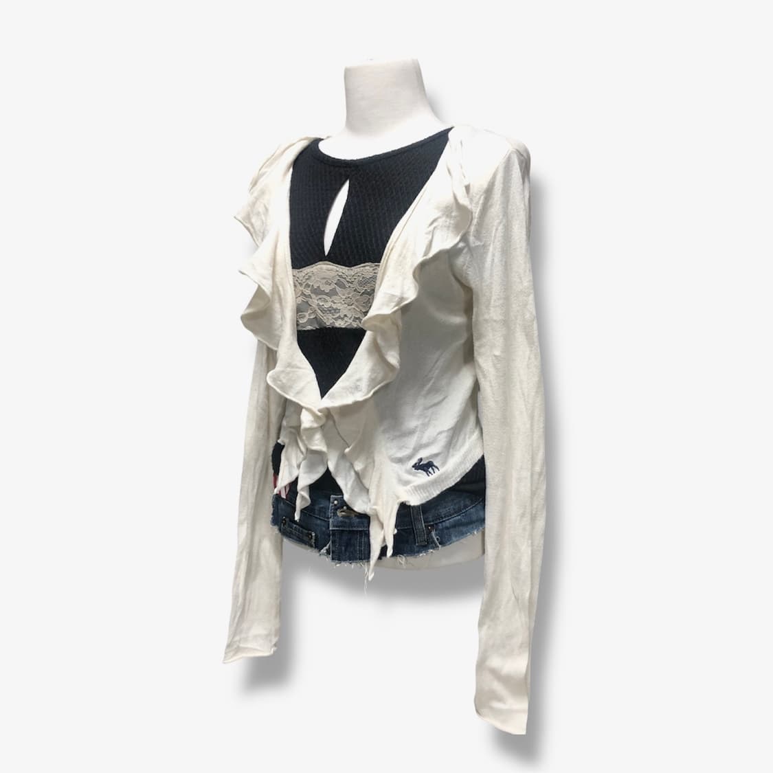 ABERCROMBIE 여리핀터무드 프릴가디건(44-55추천) 상품이미지2