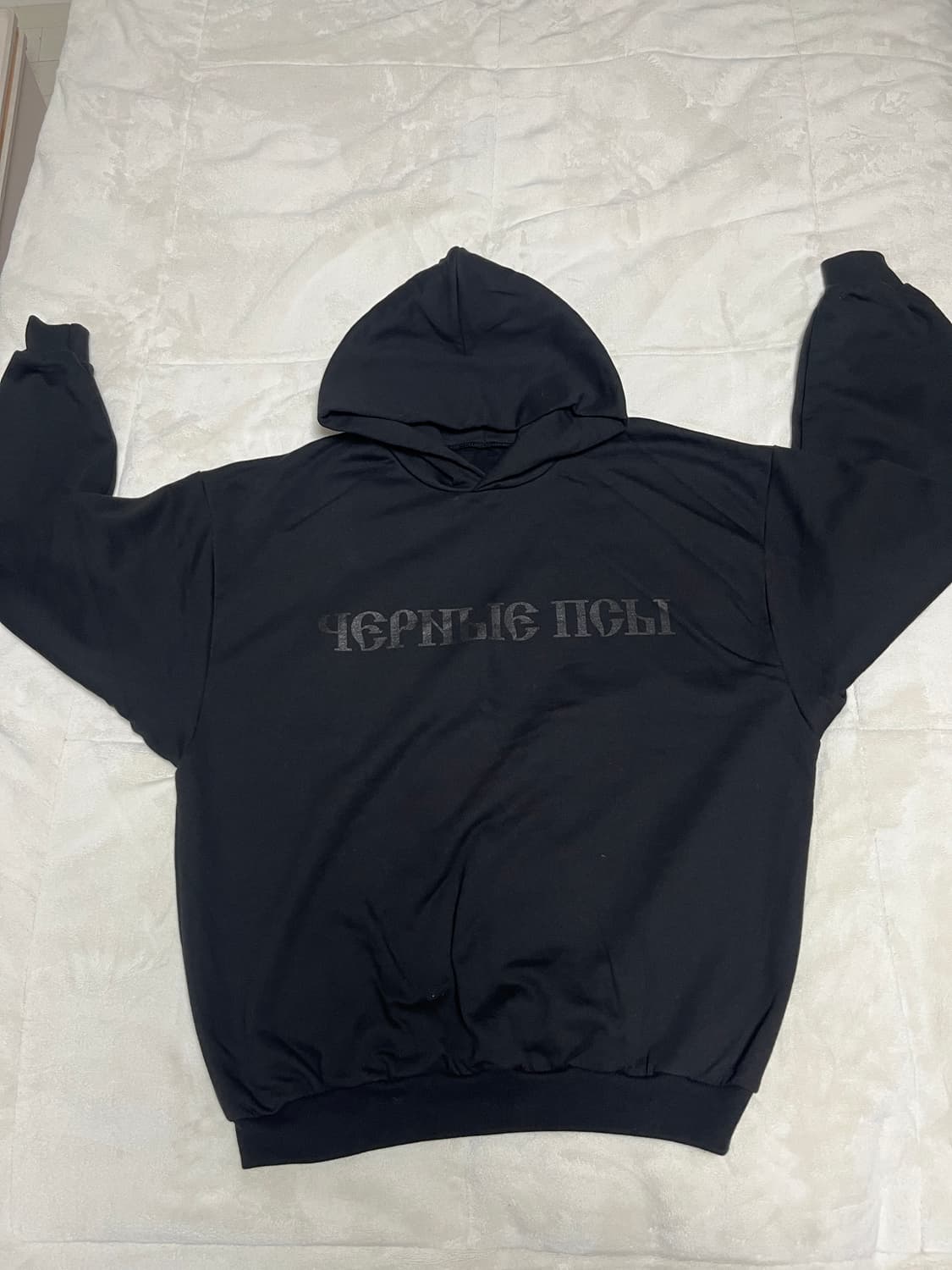 Yeezy 이지 x 고샤 루브친스키 YZY 블랙 독스 후드 상품이미지3