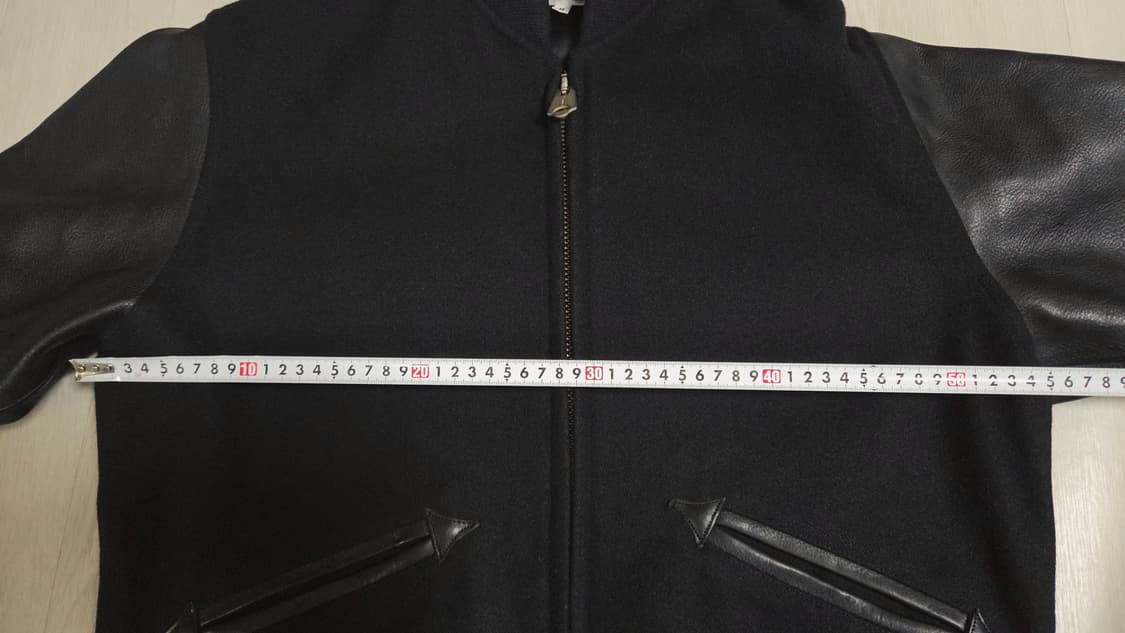 (착샷) 헤리티지플로스 레더 바시티 자켓 상품이미지8