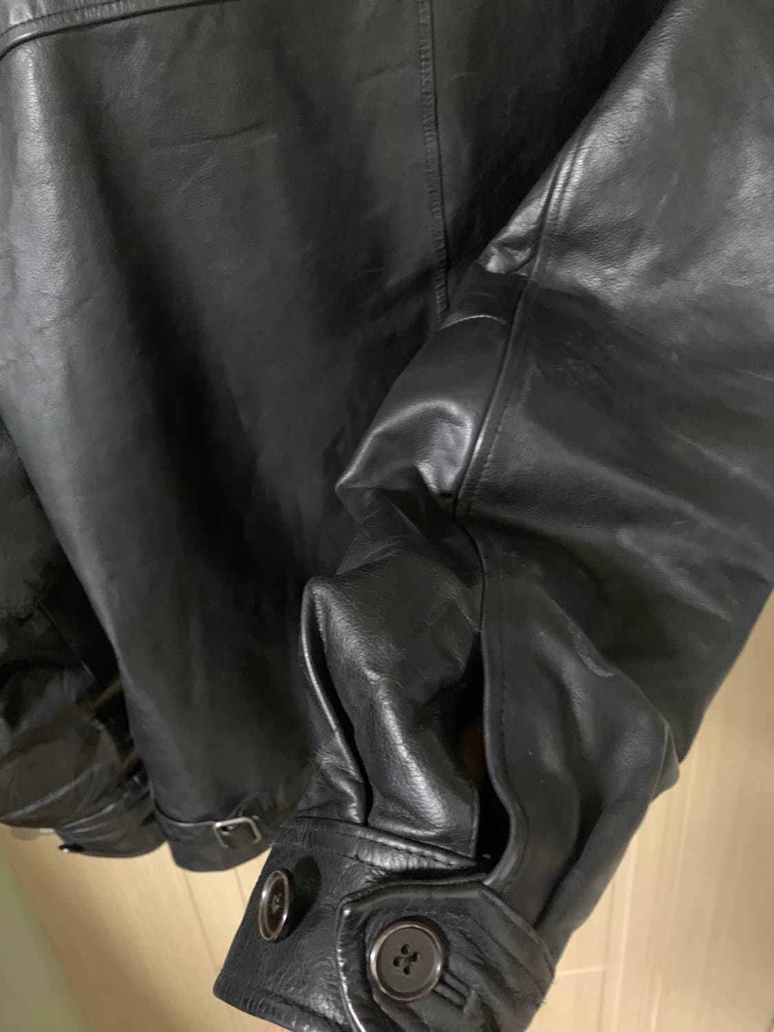 올드 갭 레더 가죽 자켓 블루종 L 상품이미지6