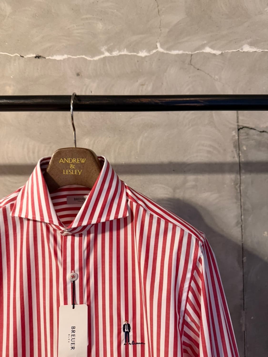 브루이어 런던스트라이프 셔츠 남성 100 상품이미지3