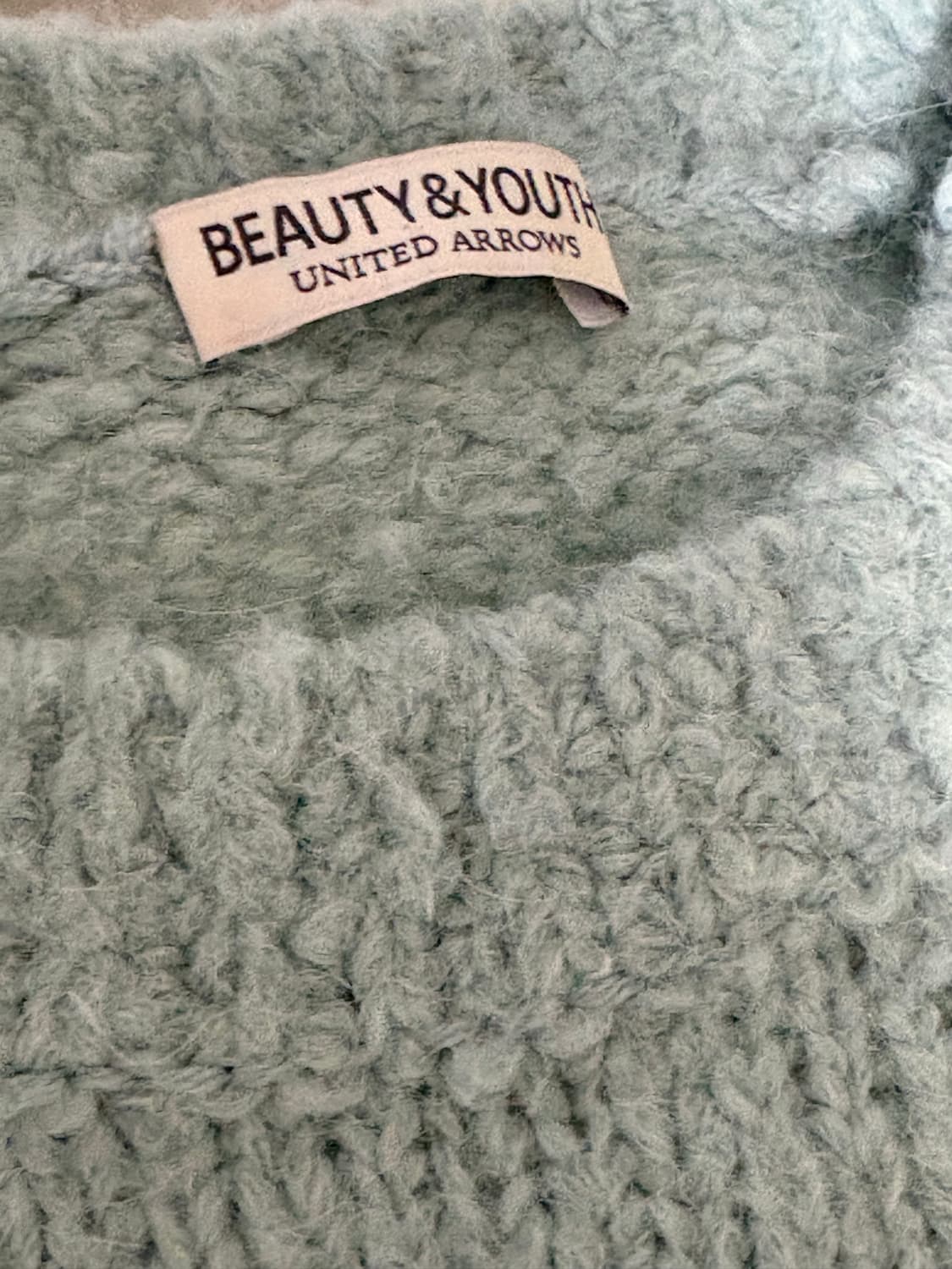 뷰티 앤 유스 [Beauty & Youth] 민트 알파카 니트 스웨터 상품이미지4