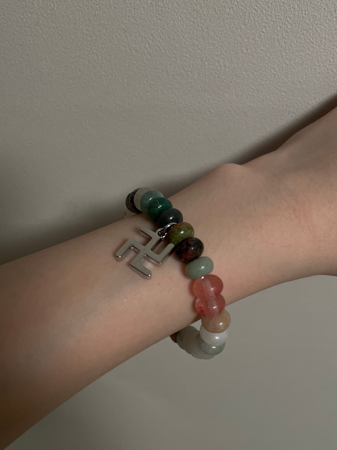 빈티지 오리엔탈 원석 만자 팔찌 상품이미지2