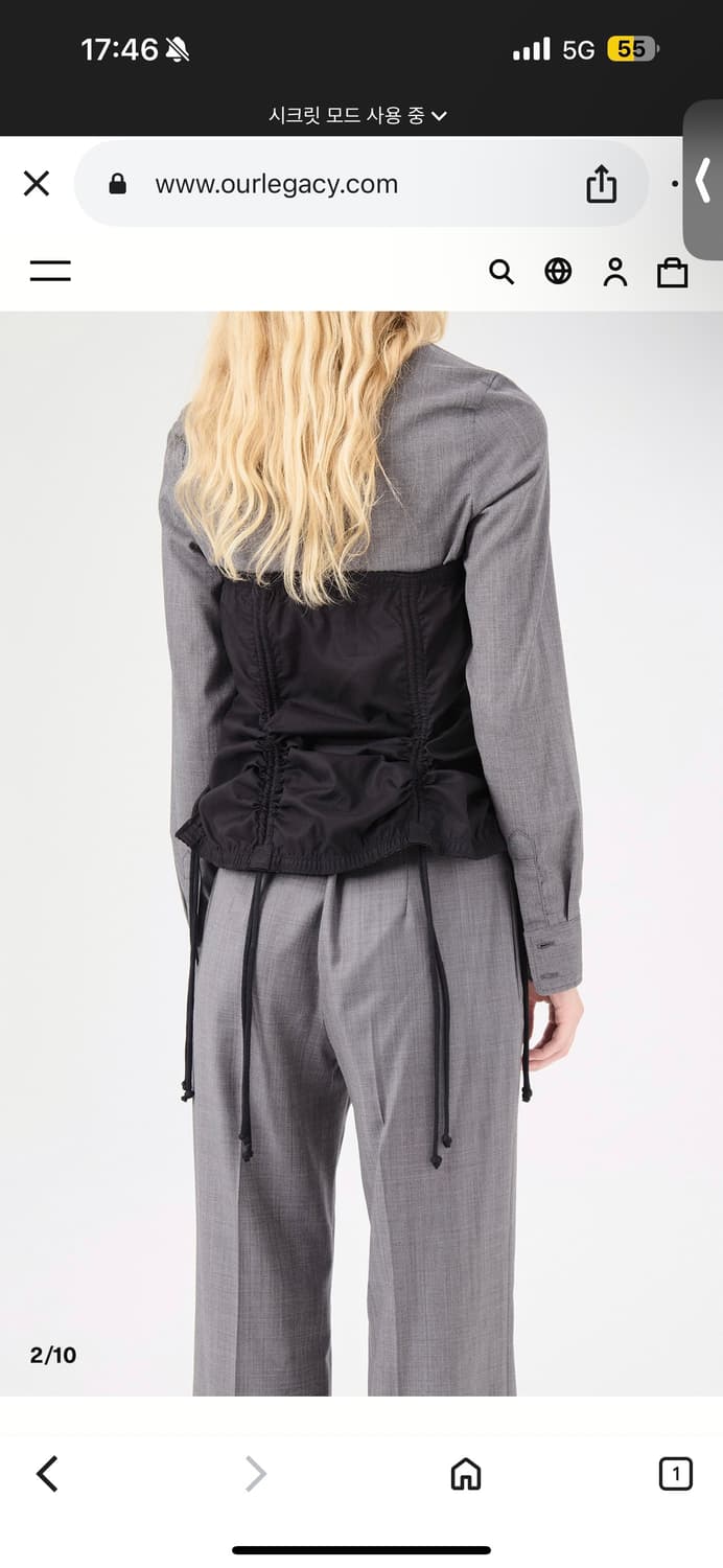 아워레가시 OBJECT CORSET BLACK REFUNED OXFORD 상품이미지2