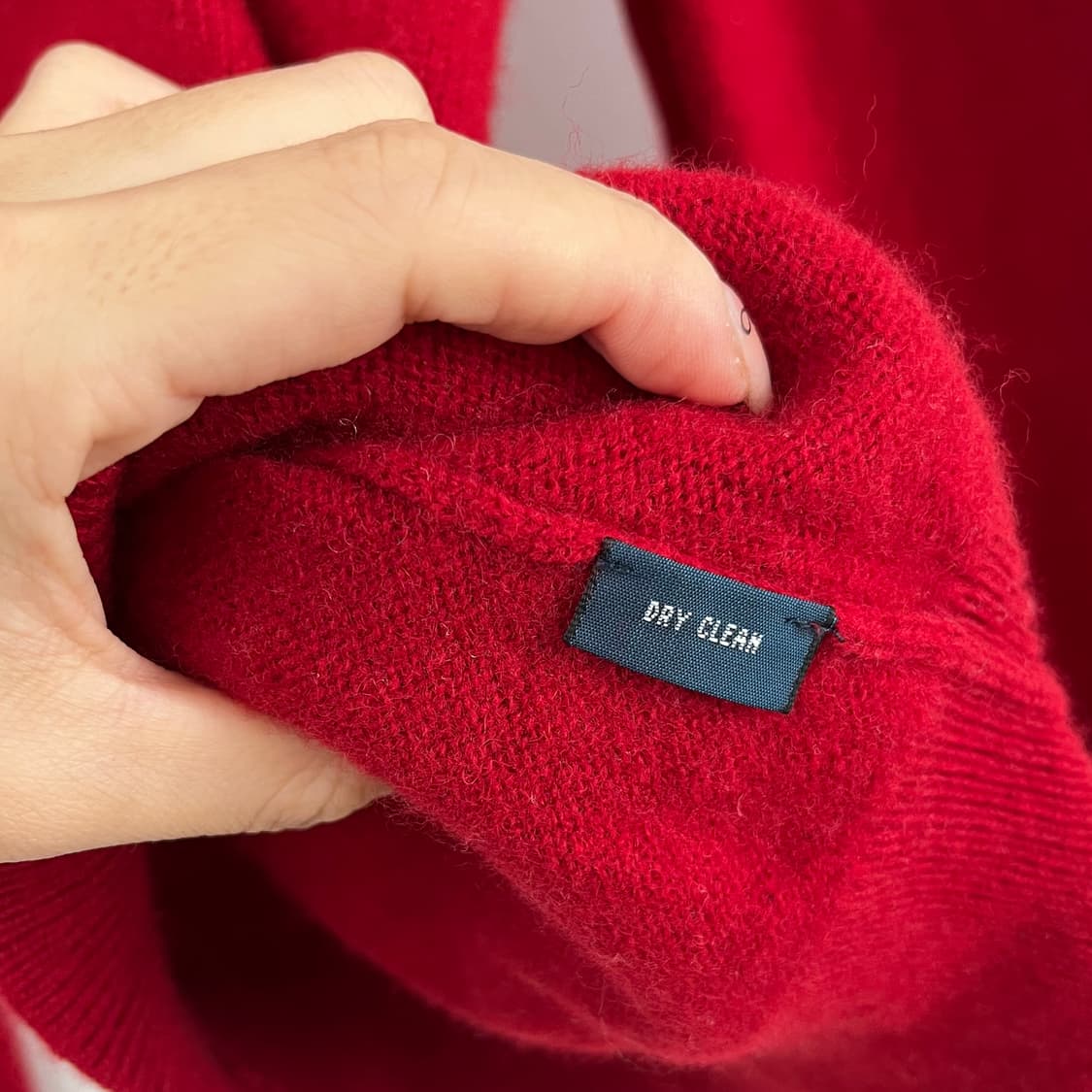 폴로 랄프로렌 레드 램스울 브이넥 니트 상품이미지6