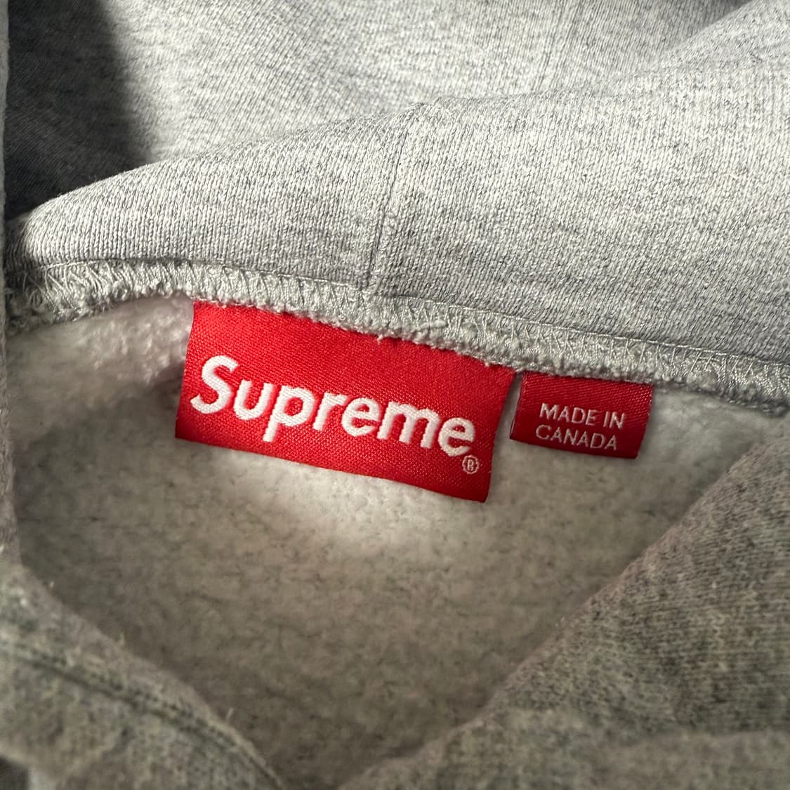 [S] 슈프림 23FW 스몰 박스 드로우코드 후드티 그레이 상품이미지4
