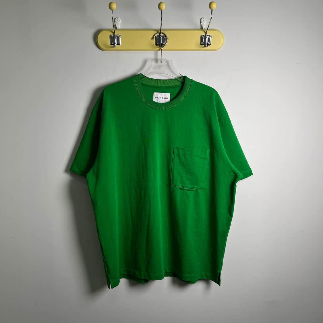 솔리드옴므 그린 포켓 반팔 티셔츠 50 상품이미지1