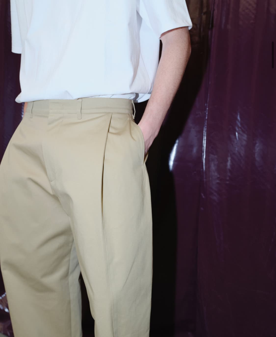 [M] 이에이 IEY RID PANTS Beige 상품이미지9