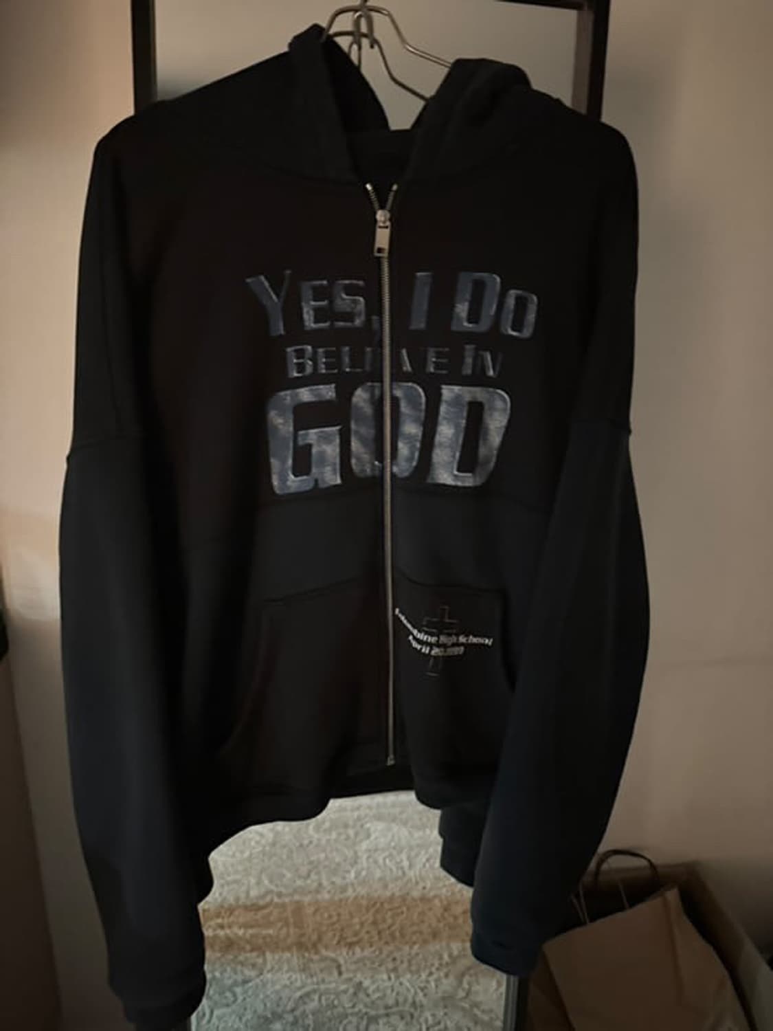 Yes i do believe in god zip up L 상품이미지2