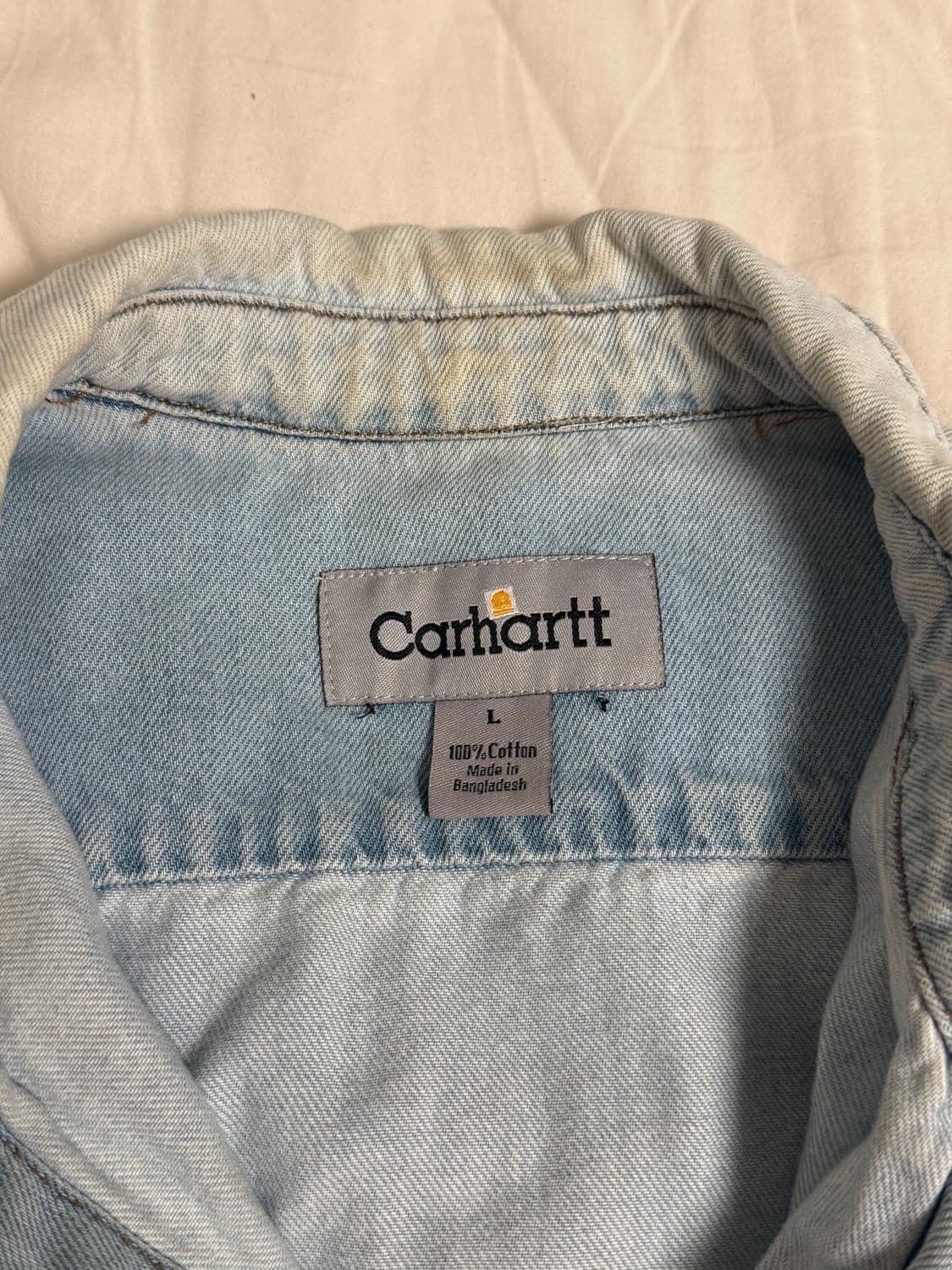 칼하트 반팔 데님 자켓 상품이미지4