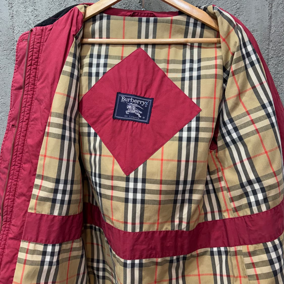 80s 버버리 우먼스 클래식 루즈 퀼팅 자켓 (S)   상품이미지5