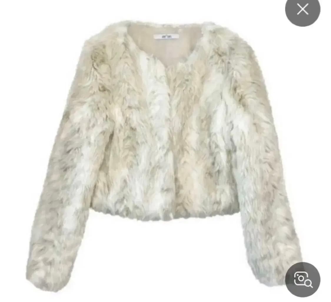 애즈온 아이보리 퍼자켓 상품이미지1