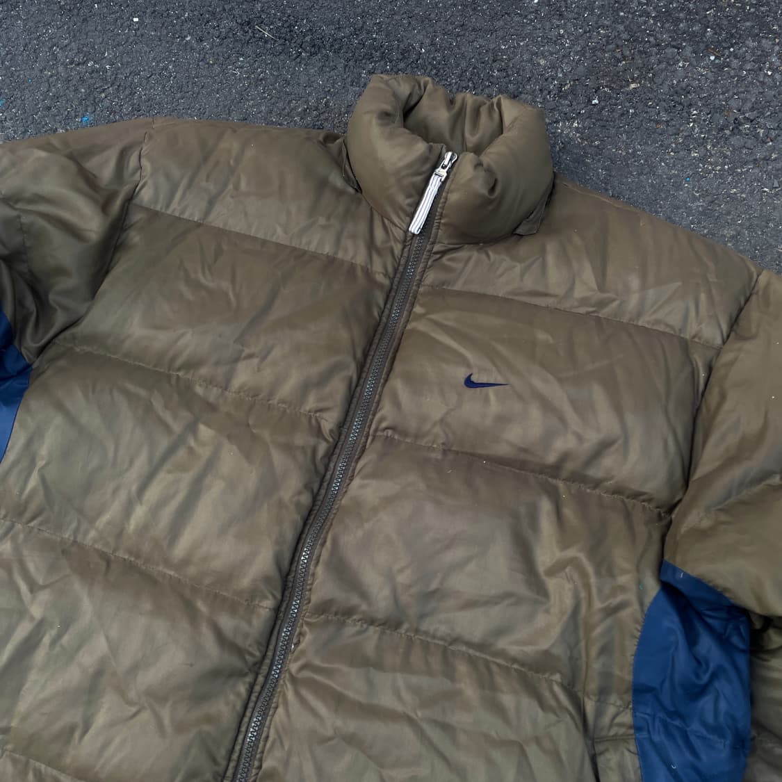 00s 나이키 대장급 브라운 덕다운 올드스쿨 푸퍼 패딩 XXL 상품이미지4