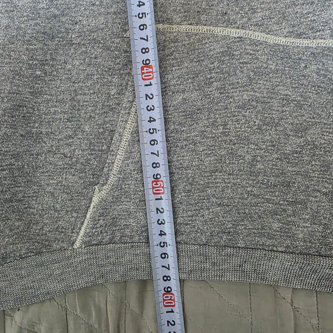 [XL] 60-70s 트루빈티지 노브랜드 후드티 멜란지 그레이 상품이미지8