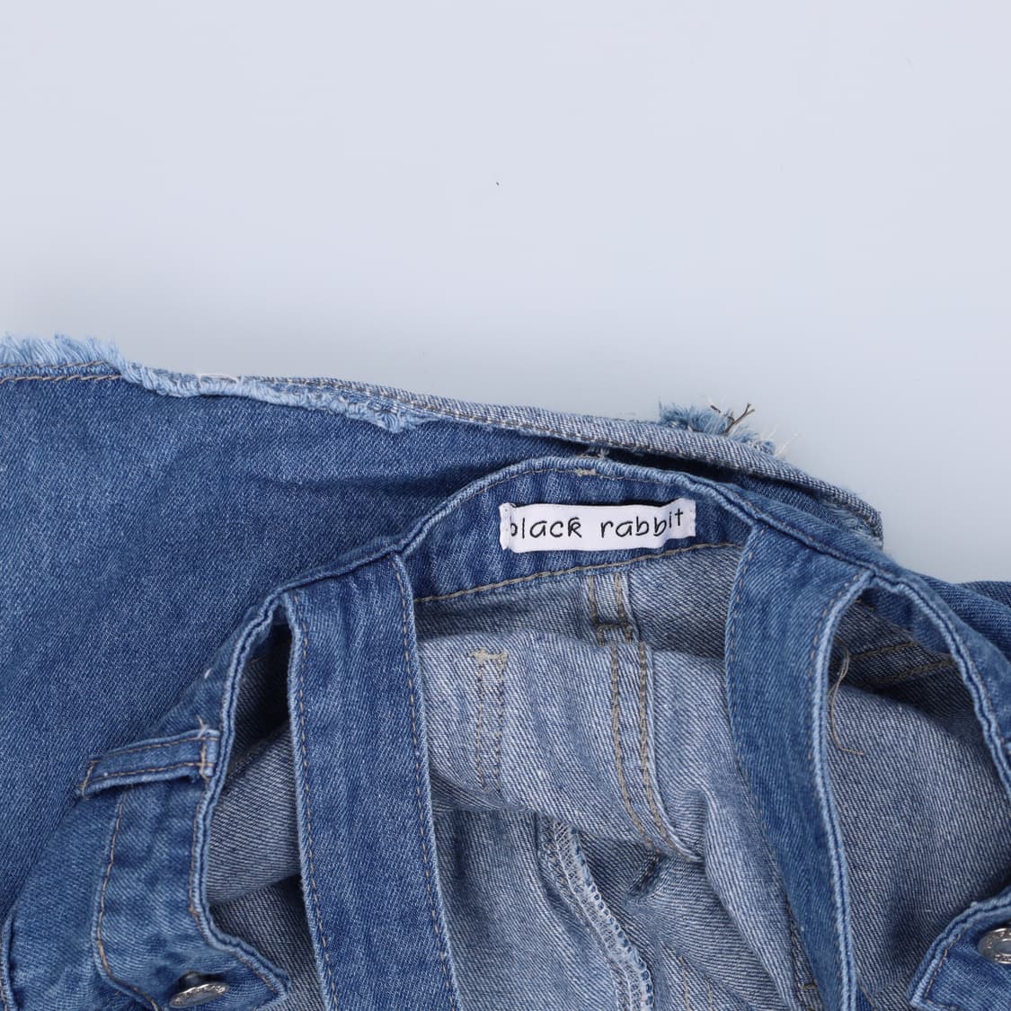 S 빈티지 여성 멜빵반바지 데님 0423H1 상품이미지2