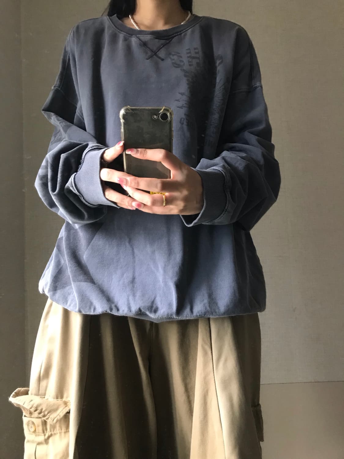 버카루 오버핏 맨투맨 상품이미지2