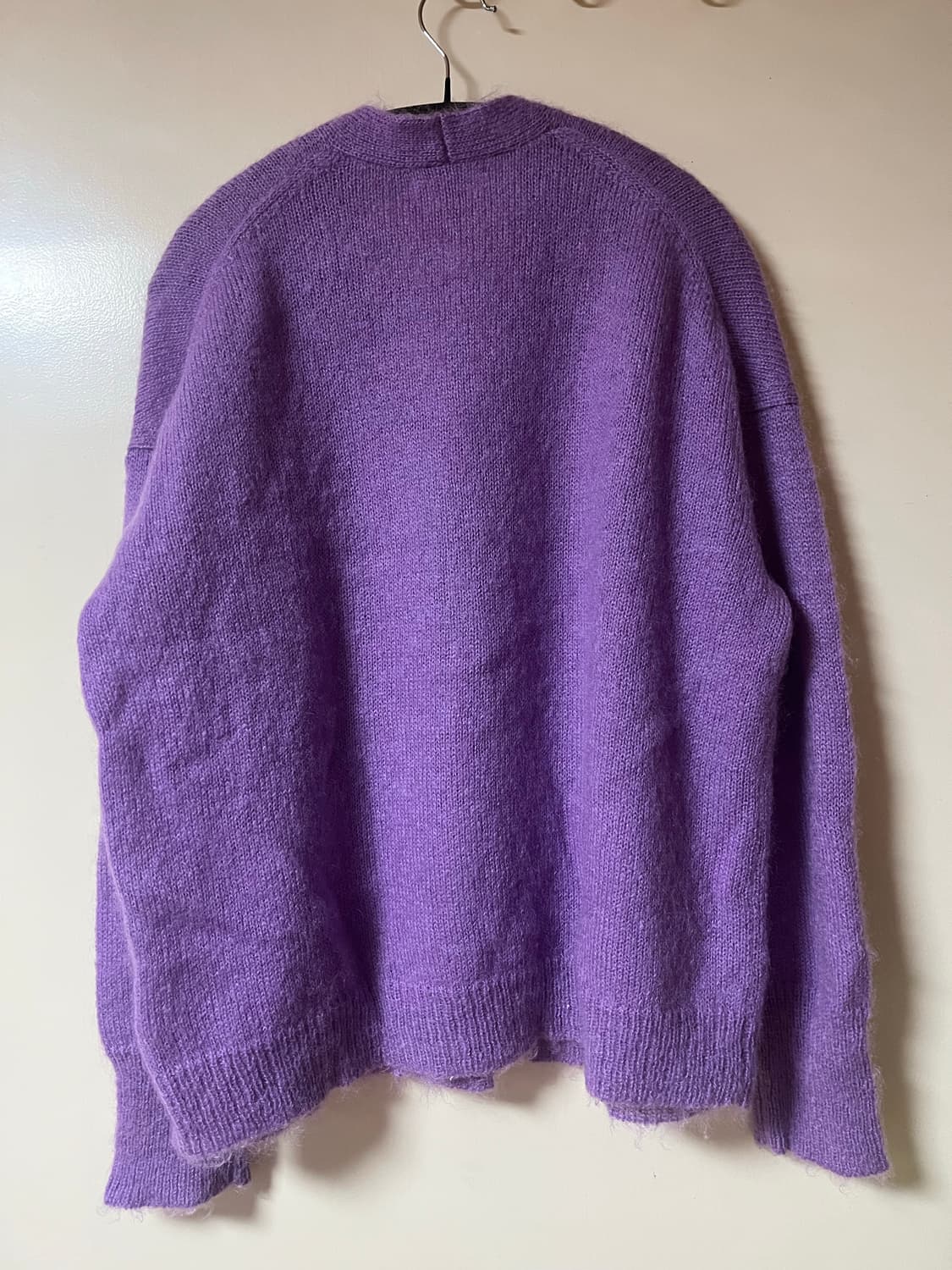 오라리 모헤어 가디건 퍼플 상품이미지2