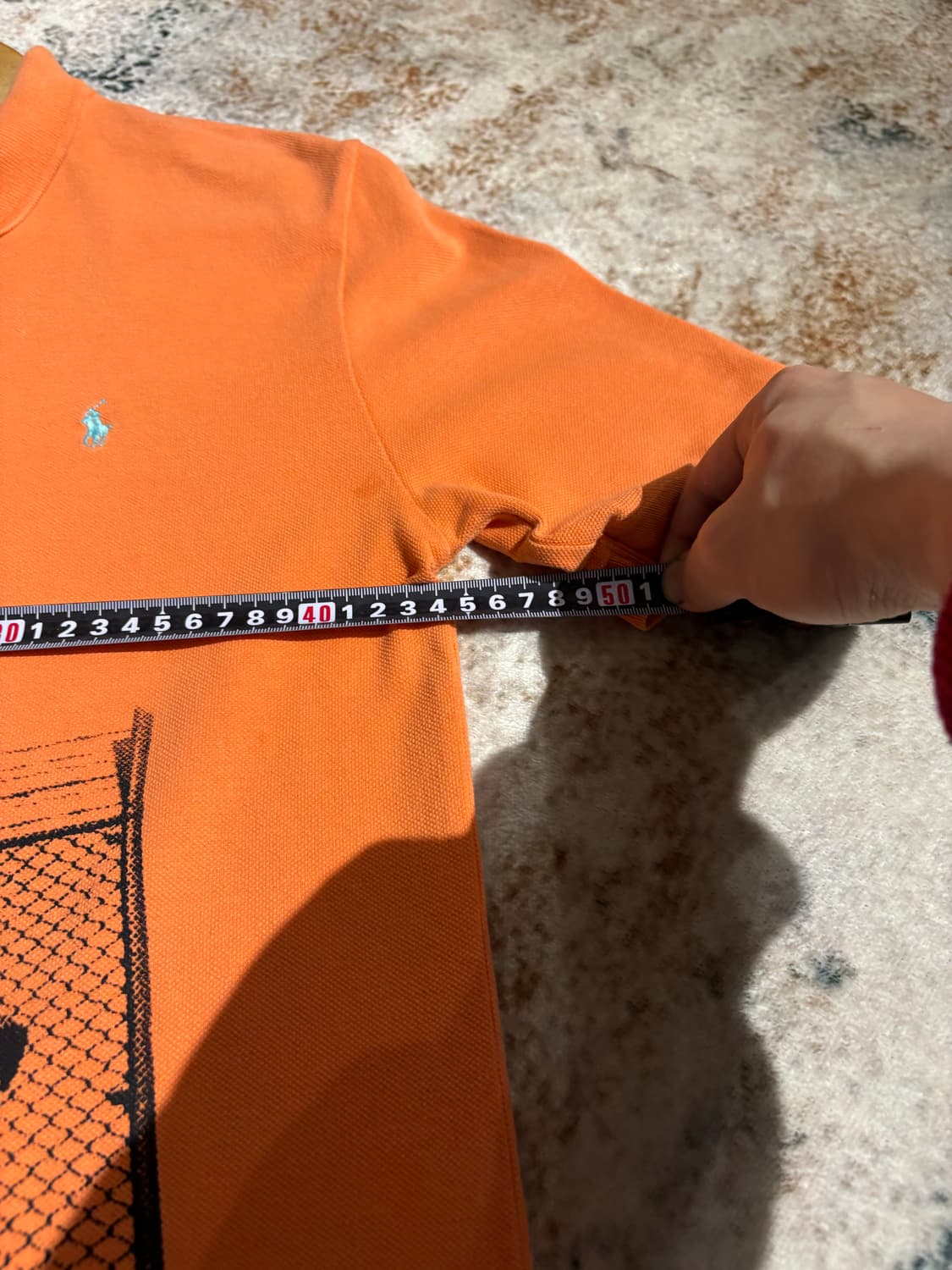 폴로 랄프로렌 오렌지 커스텀 반팔 카라 티셔츠 상품이미지6