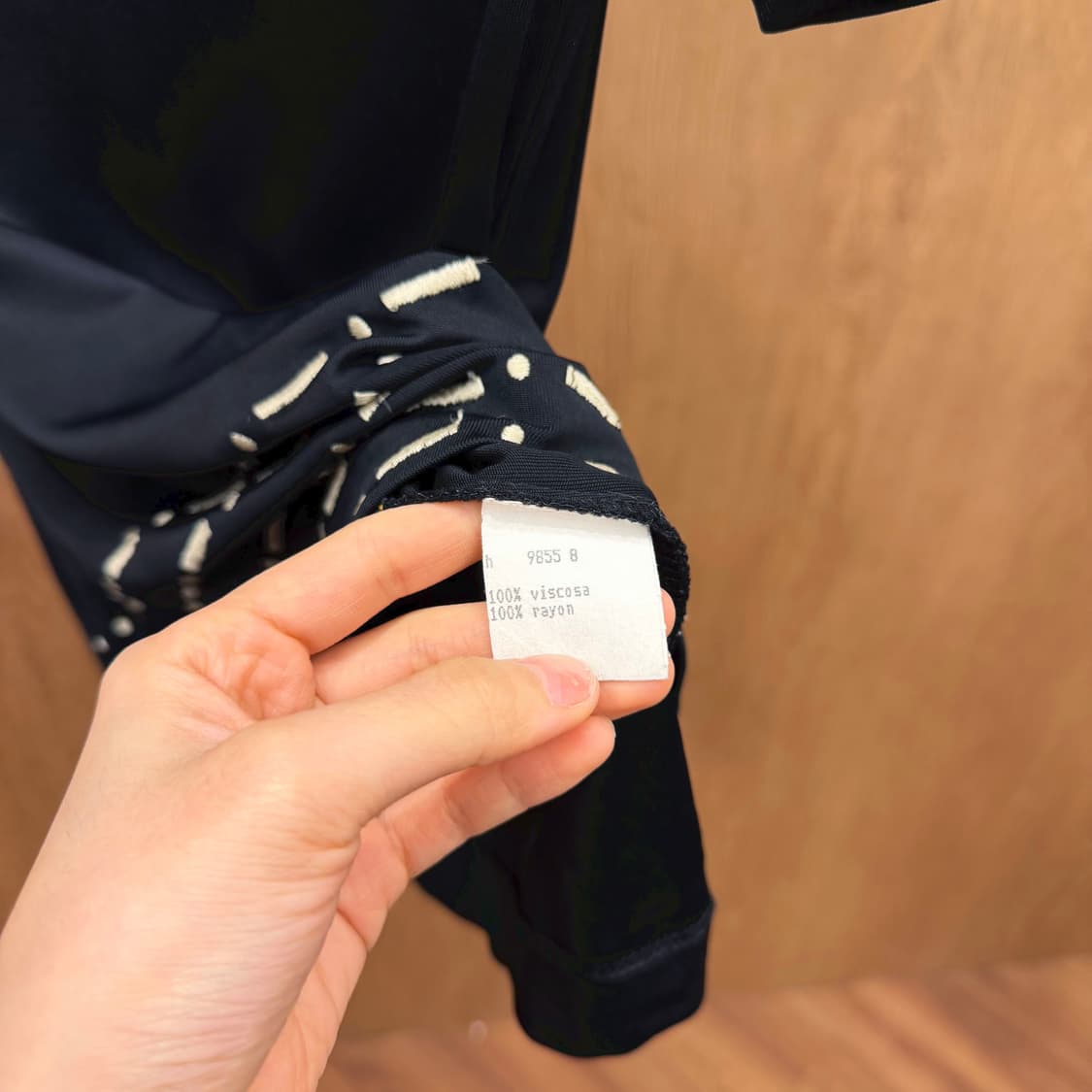 펜디 PK 반팔 티셔츠 자수 스티치 로고 디테일 슬림핏 블랙 상품이미지7