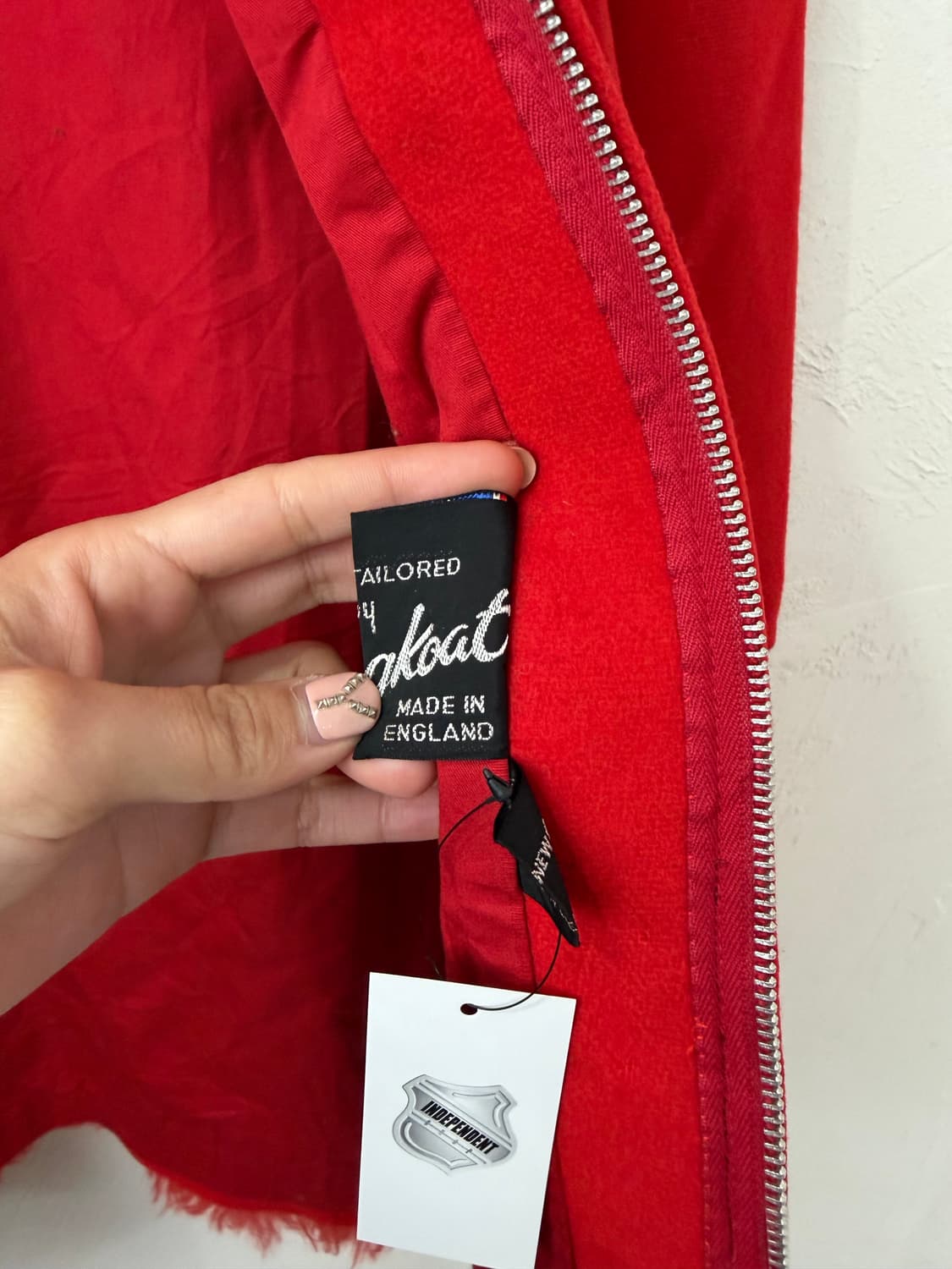 70s 영국 빈티지 퍼 트리밍 코트 상품이미지6