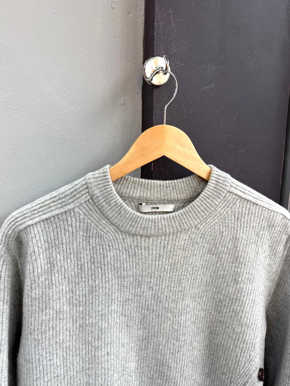 .100/ 시스템옴므 20FW 캐시미어 블랜딩 버튼 니트 상품이미지3