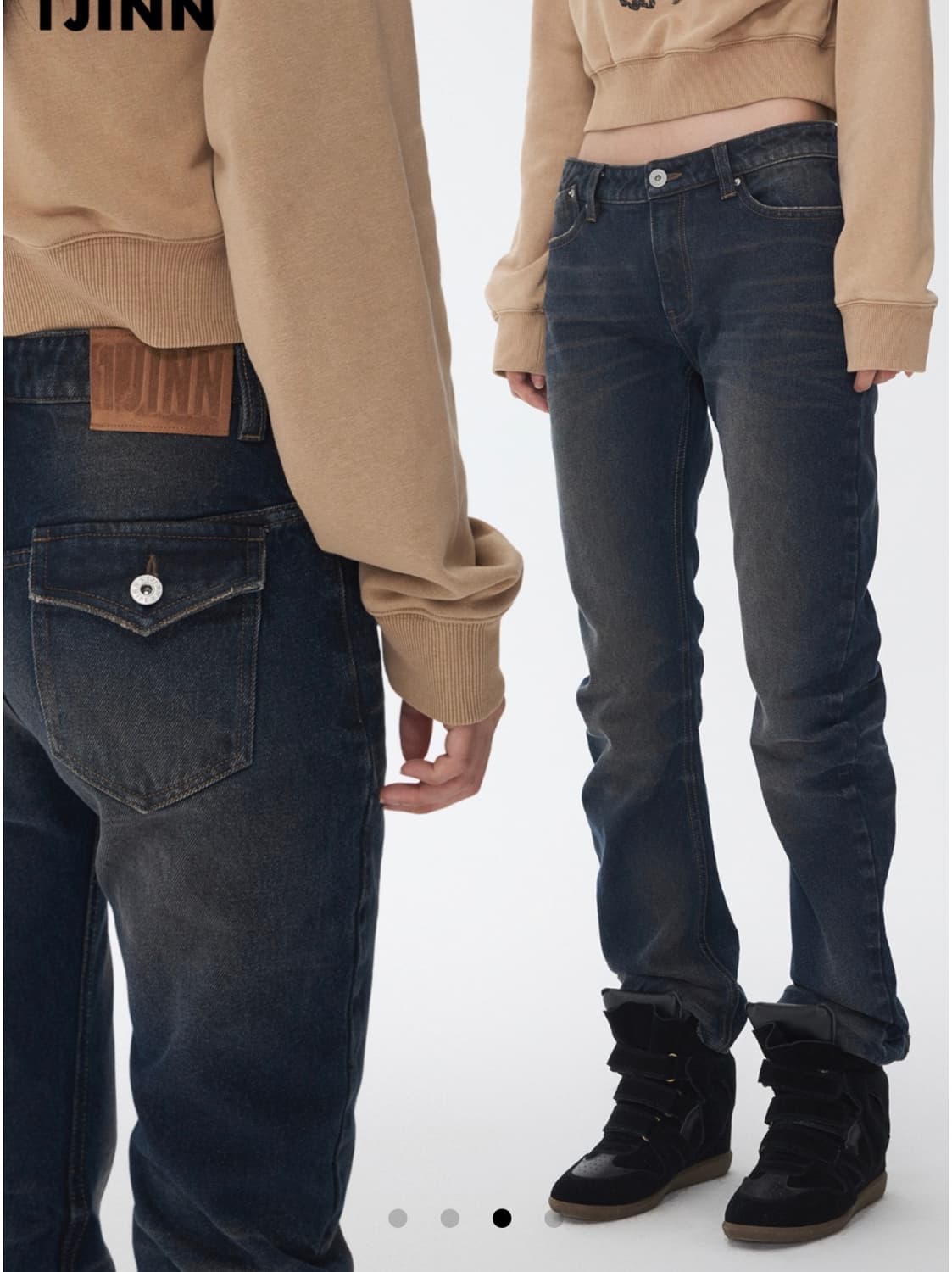 Omg Washed Cat Whisker Blade Jeans 상품이미지1
