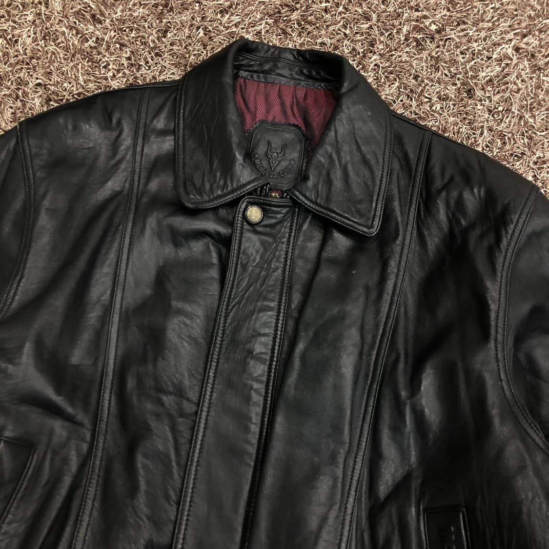 빈티지 양가죽 봄버 레더 가죽 자켓 상품이미지2