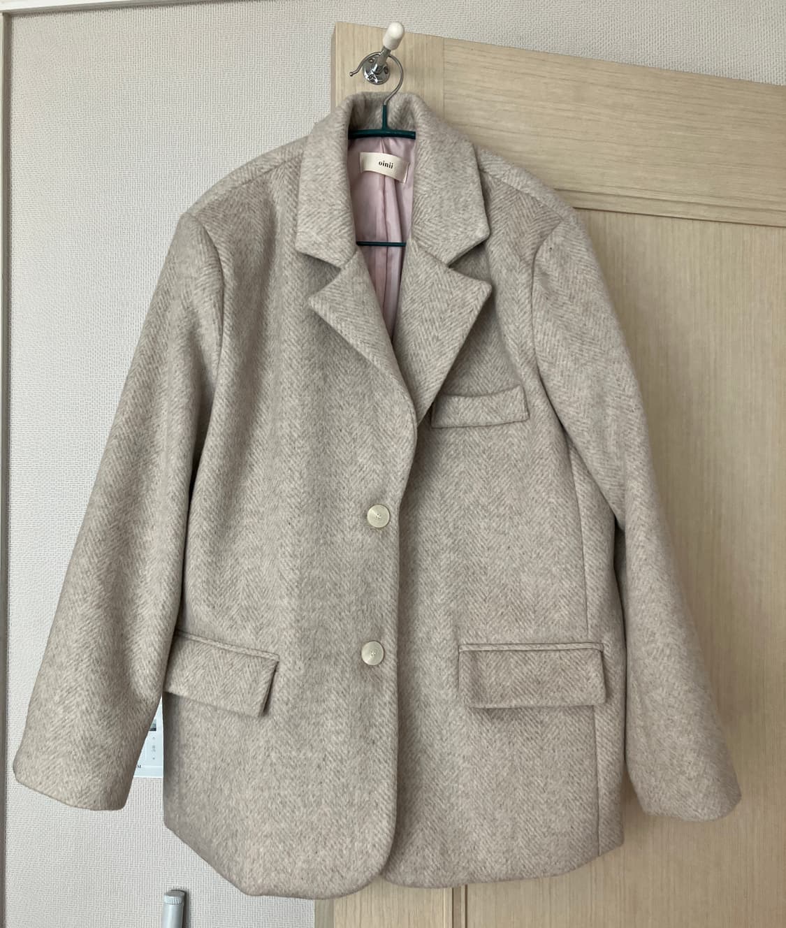 오이니 무드 울자켓 베이지 상품이미지3