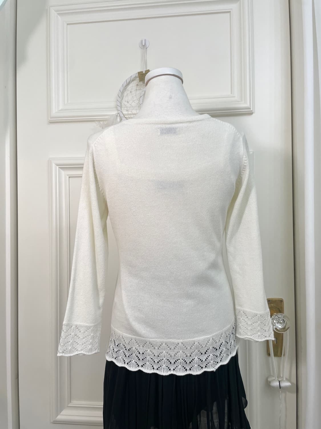 ivory crochet point v-neck cardigan&ivor 상품이미지5