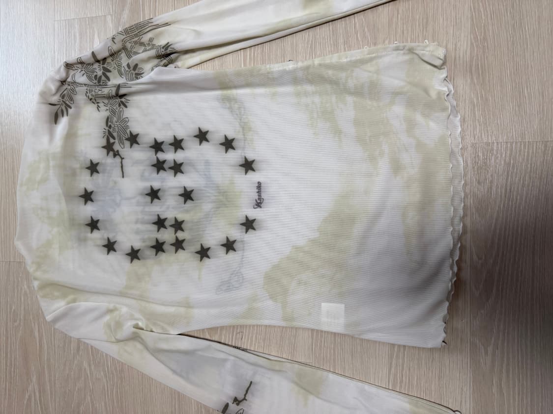 Kashiko 잉크 페인팅 메쉬 탑 상품이미지7