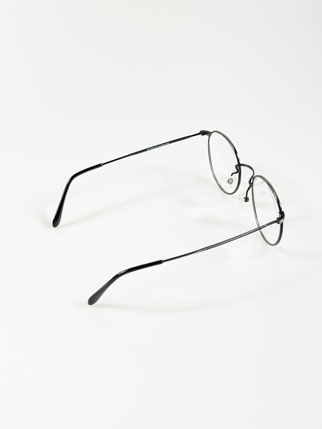 90s MARIO MARTINELLI 실버톤 슬림 라운드 빈티지 안경 상품이미지4