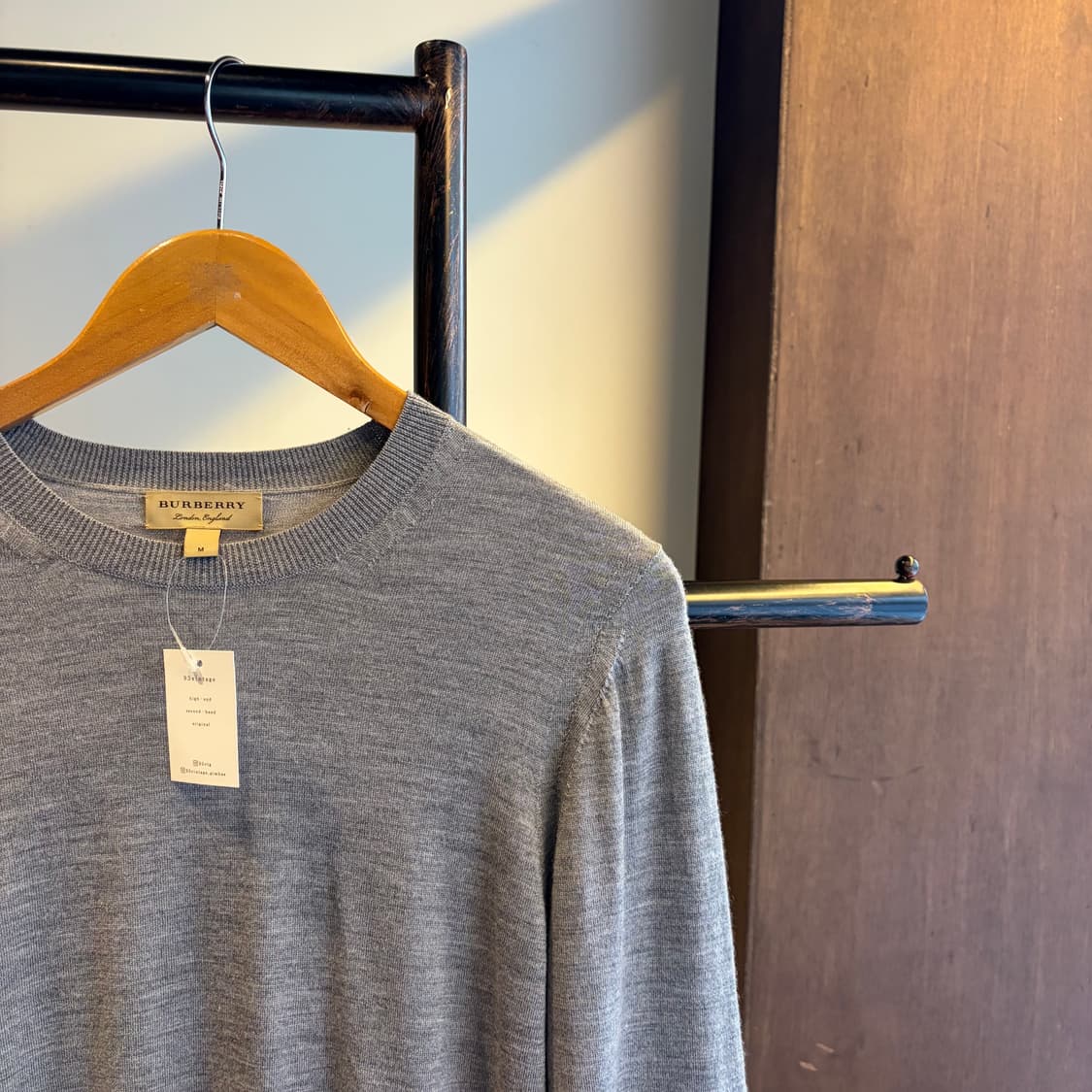 15685 -버버리 엘보 패치 울 니트 (울 100%) 상품이미지3