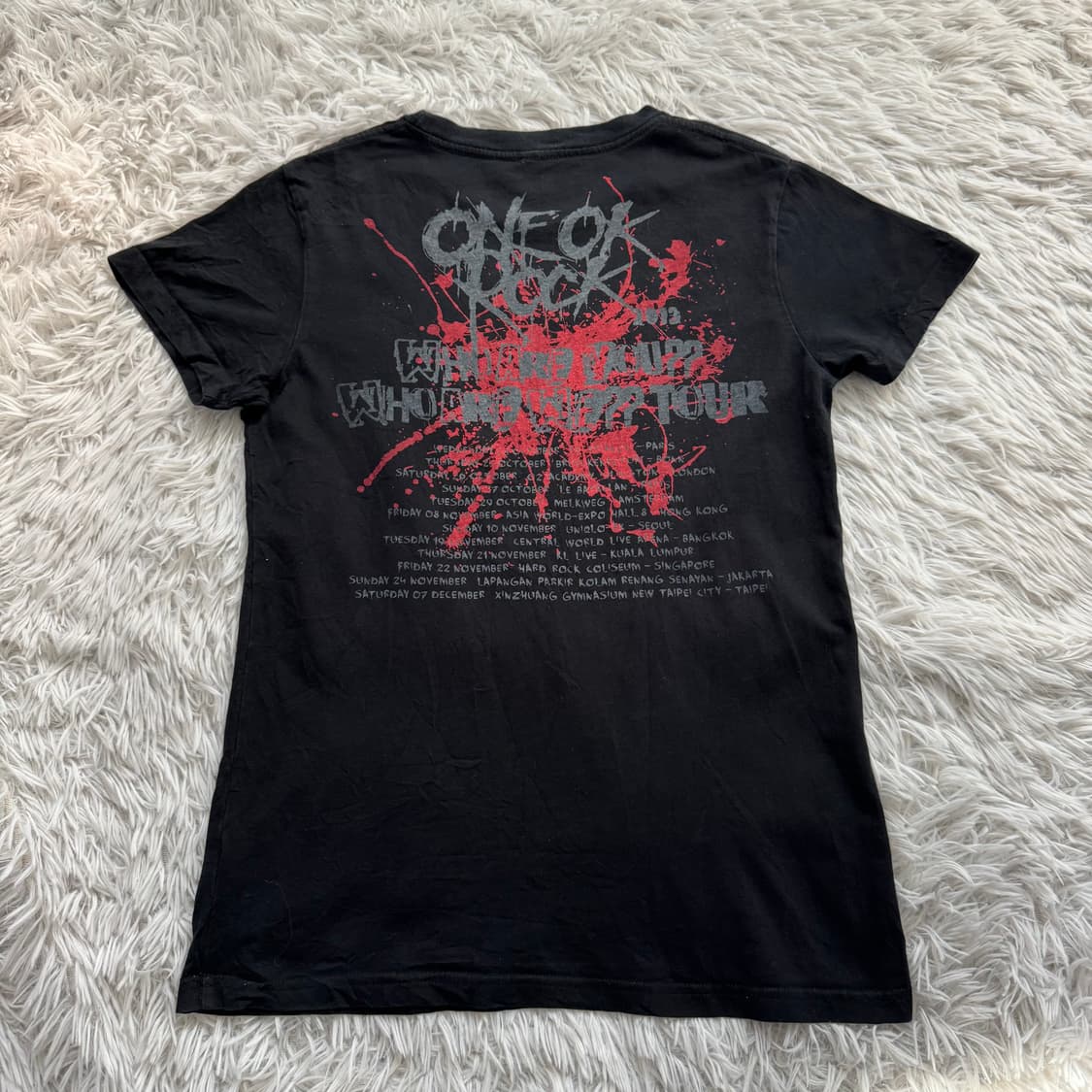 ONE OK ROCK 일본빈티디 크롭티 오리엔탈 펑크 반팔 s 38 상품이미지3