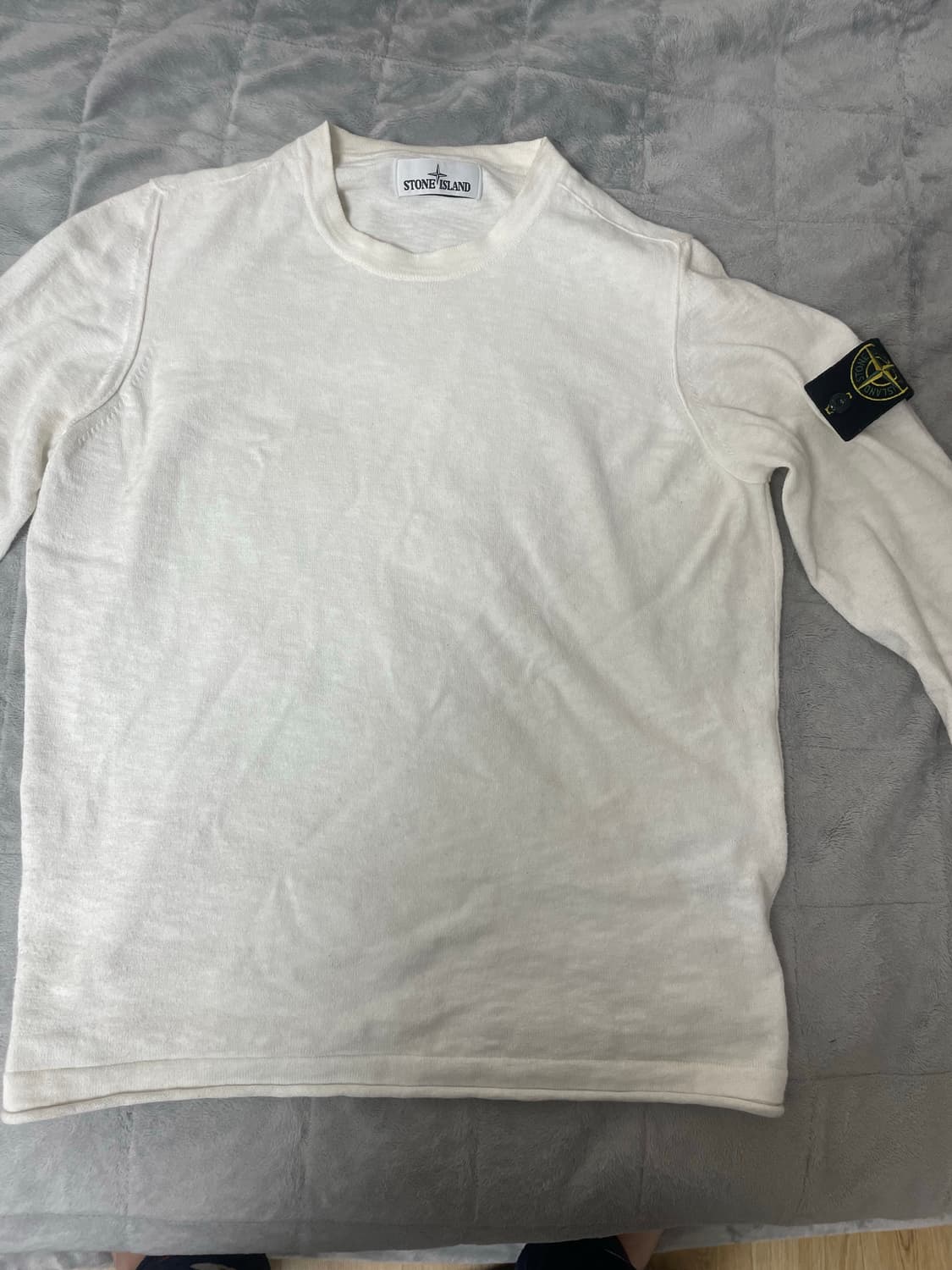 스톤아일랜드 흰색 긴팔 니트 상품이미지1