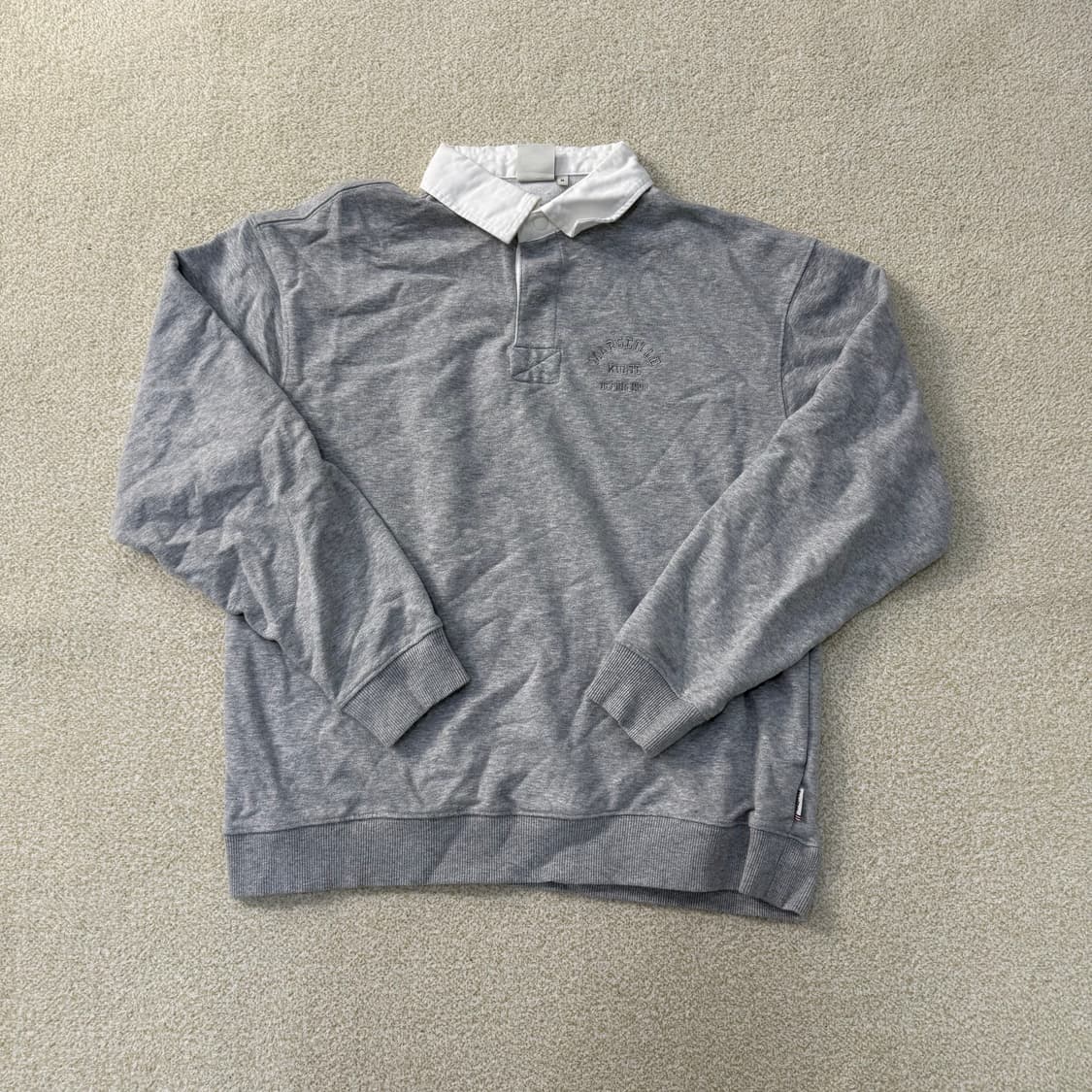 [M] 쿨트 히든버튼 카라 스웨트셔츠 0108T1 상품이미지1