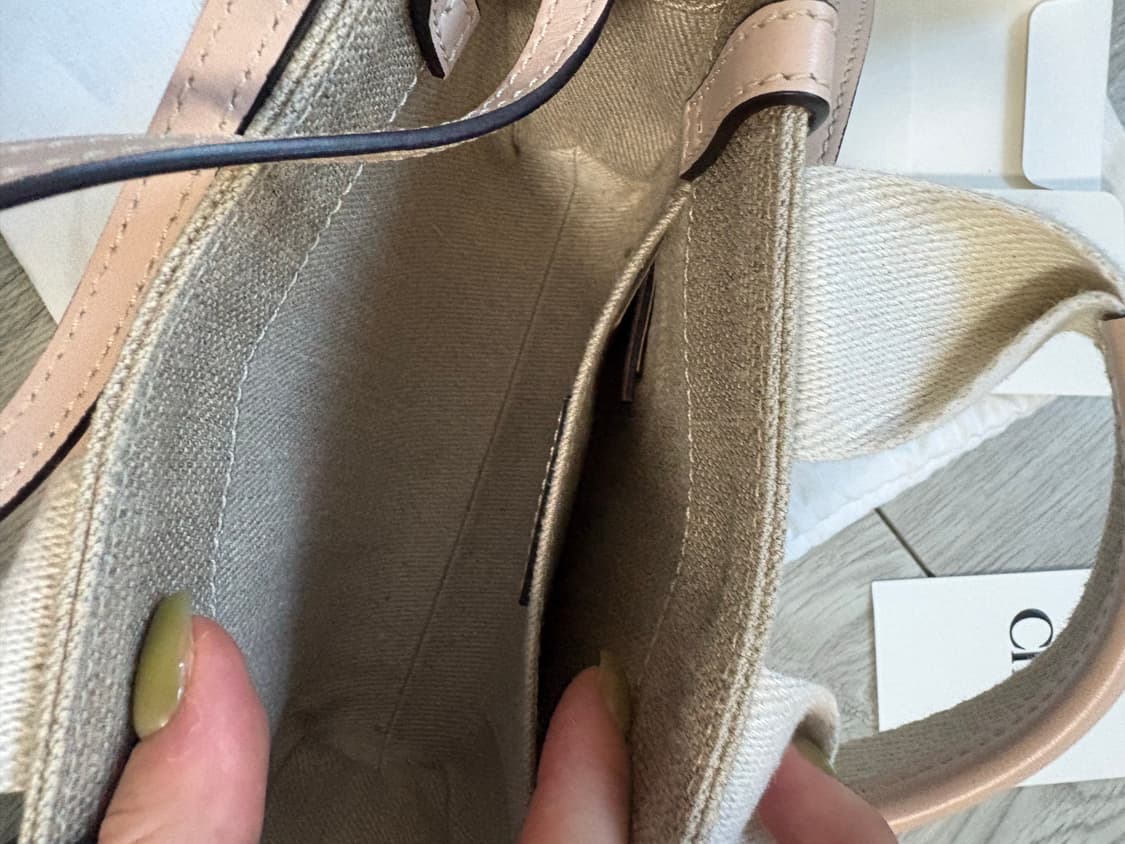 끌로에 우디백 미니 시멘트핑크 상품이미지7