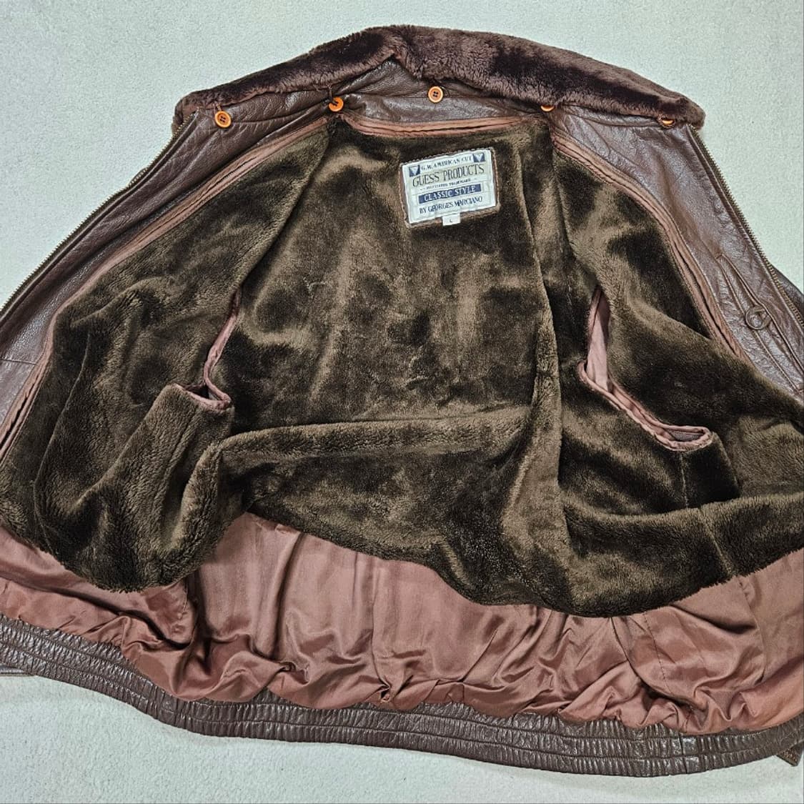 Guess A-2 레더 자켓 L 상품이미지6