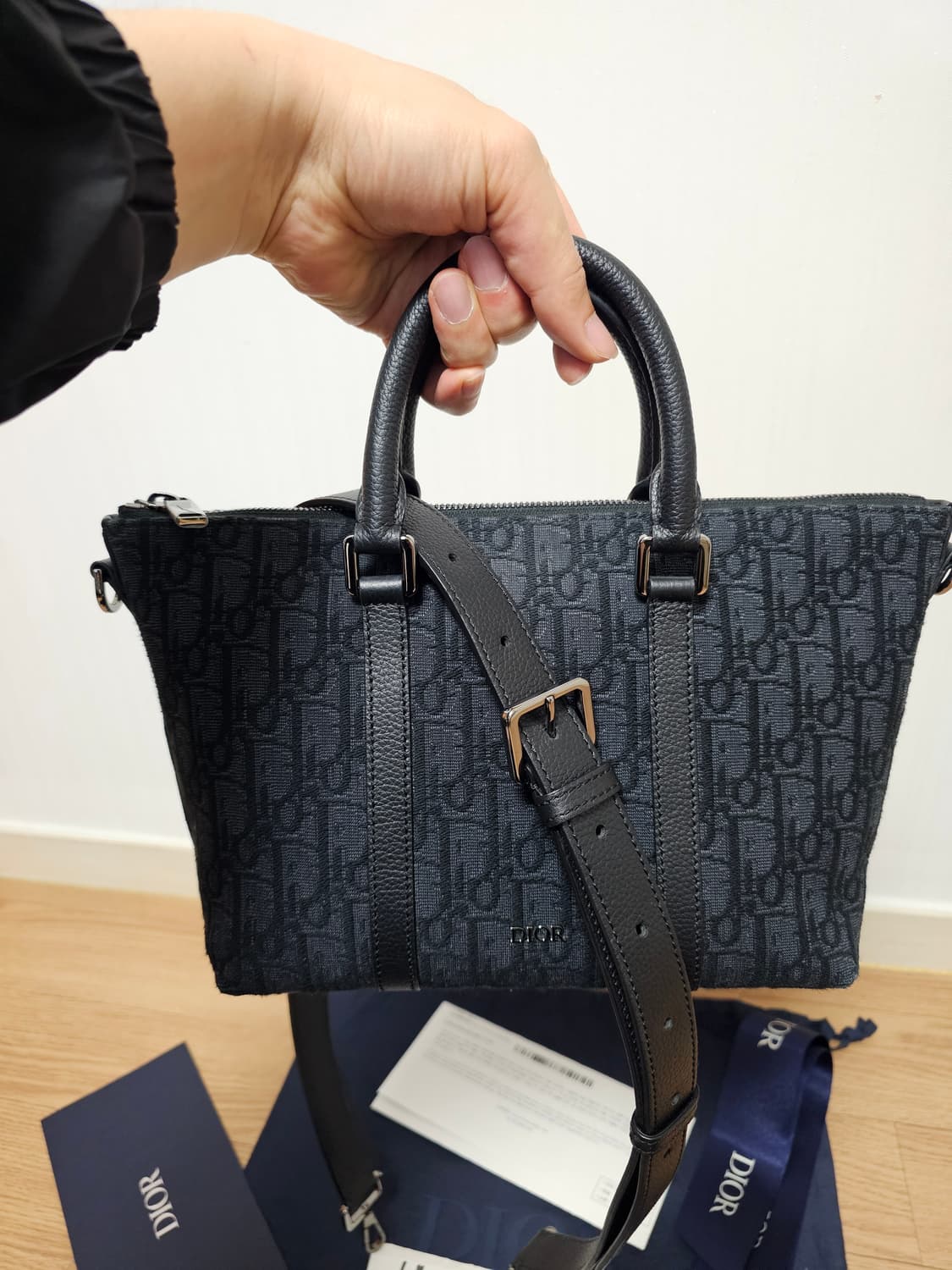 디올 오블리크 위켄더25 키폴 토트 크로스백 상품이미지6