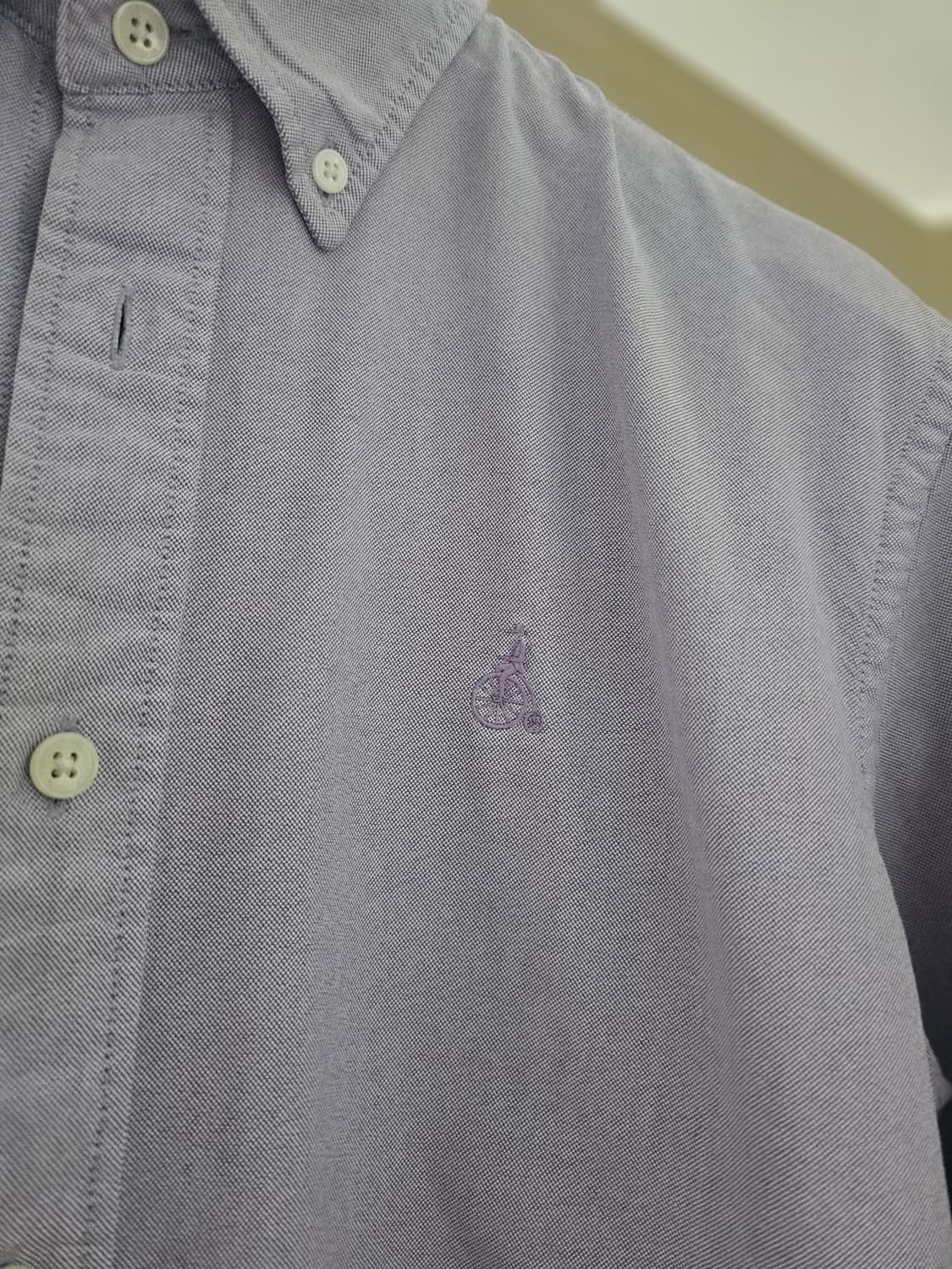 빈폴 옥스포드 셔츠 퍼플 남성 100 상품이미지3