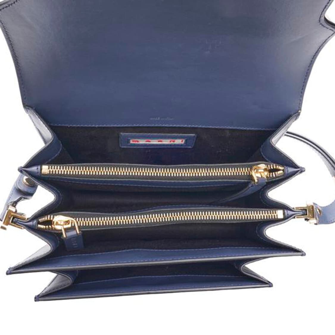 (중고) 마르니 네이비 카프스킨 트렁크 미듐 숄더백 상품이미지5