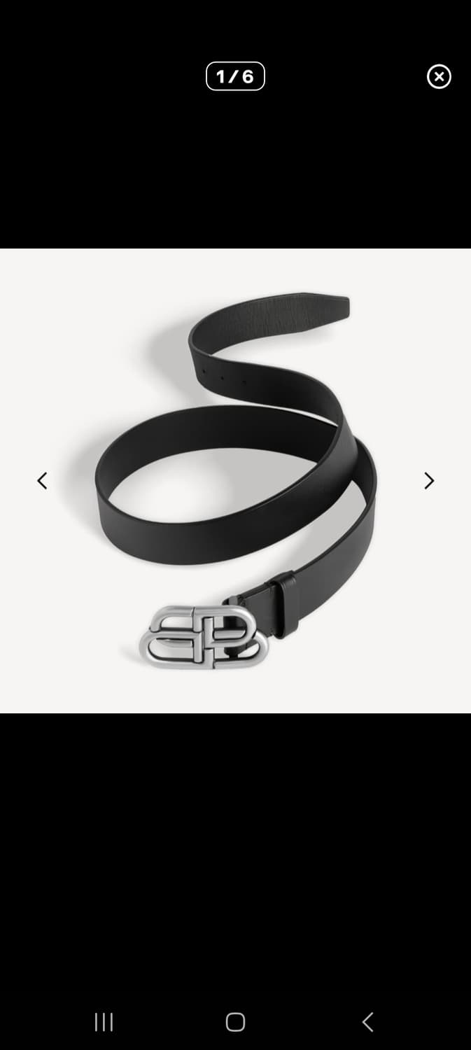 Balenciaga BB Silver-tone Belt(85/black) 상품이미지7