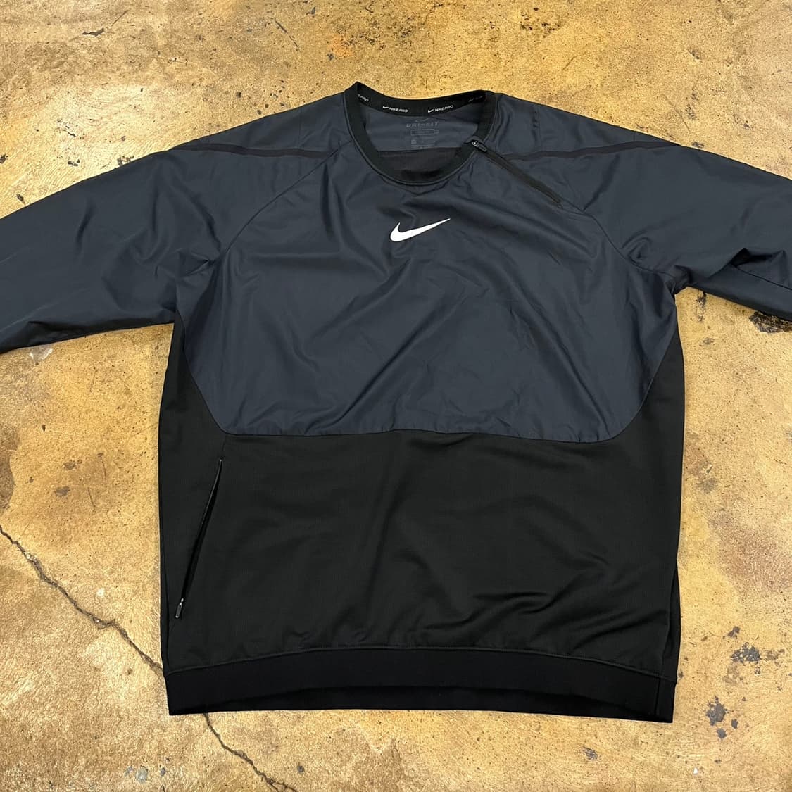[정품/L] 나이키 프로 롱플리브 탑 블랙 b15 상품이미지3