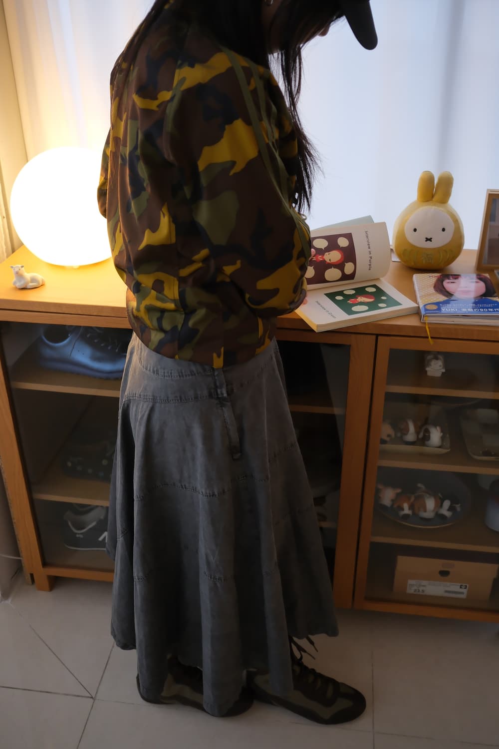 Washed flare skirt 상품이미지2